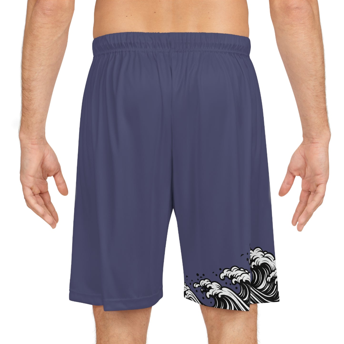 Wave of Kanagawa Basketball Shorts Blue
