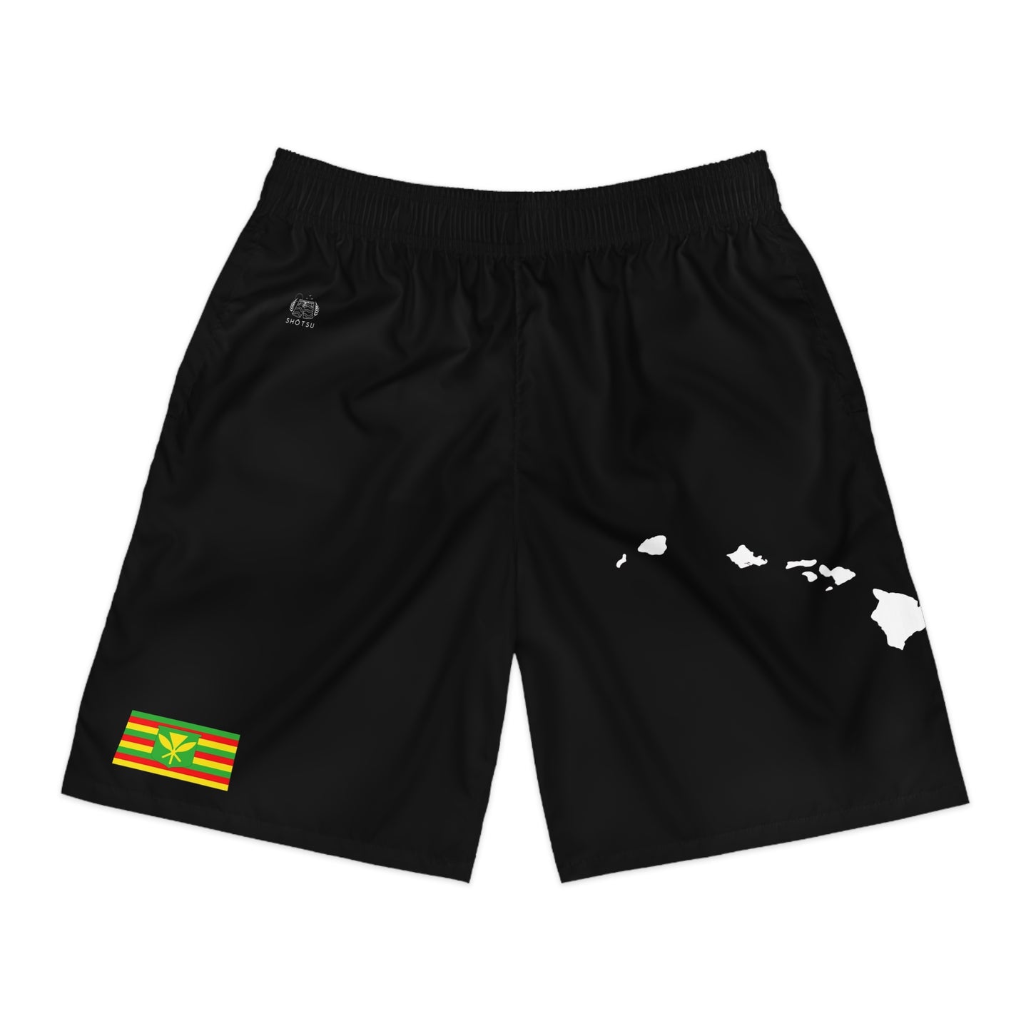 Hawaiian Pride Jogger Shorts Black