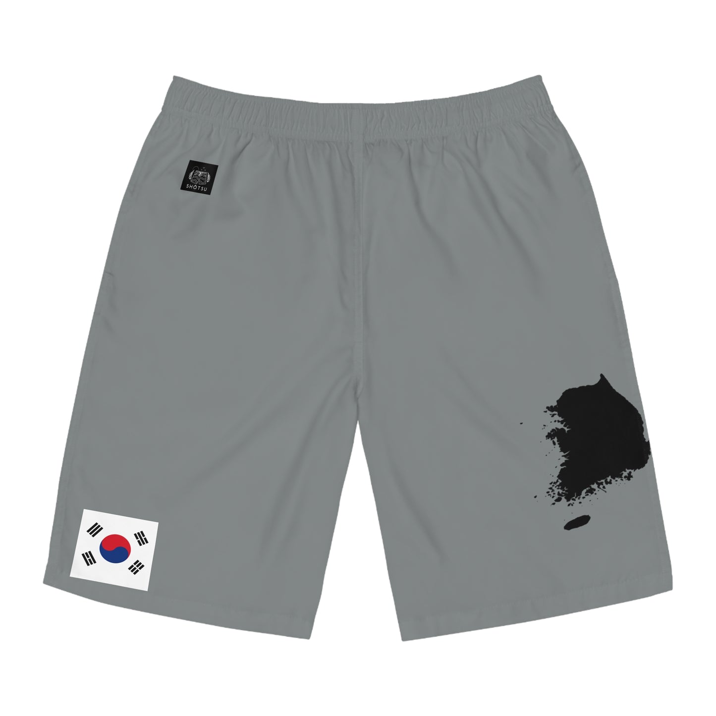 South Korean Pride Board Shorts Gray