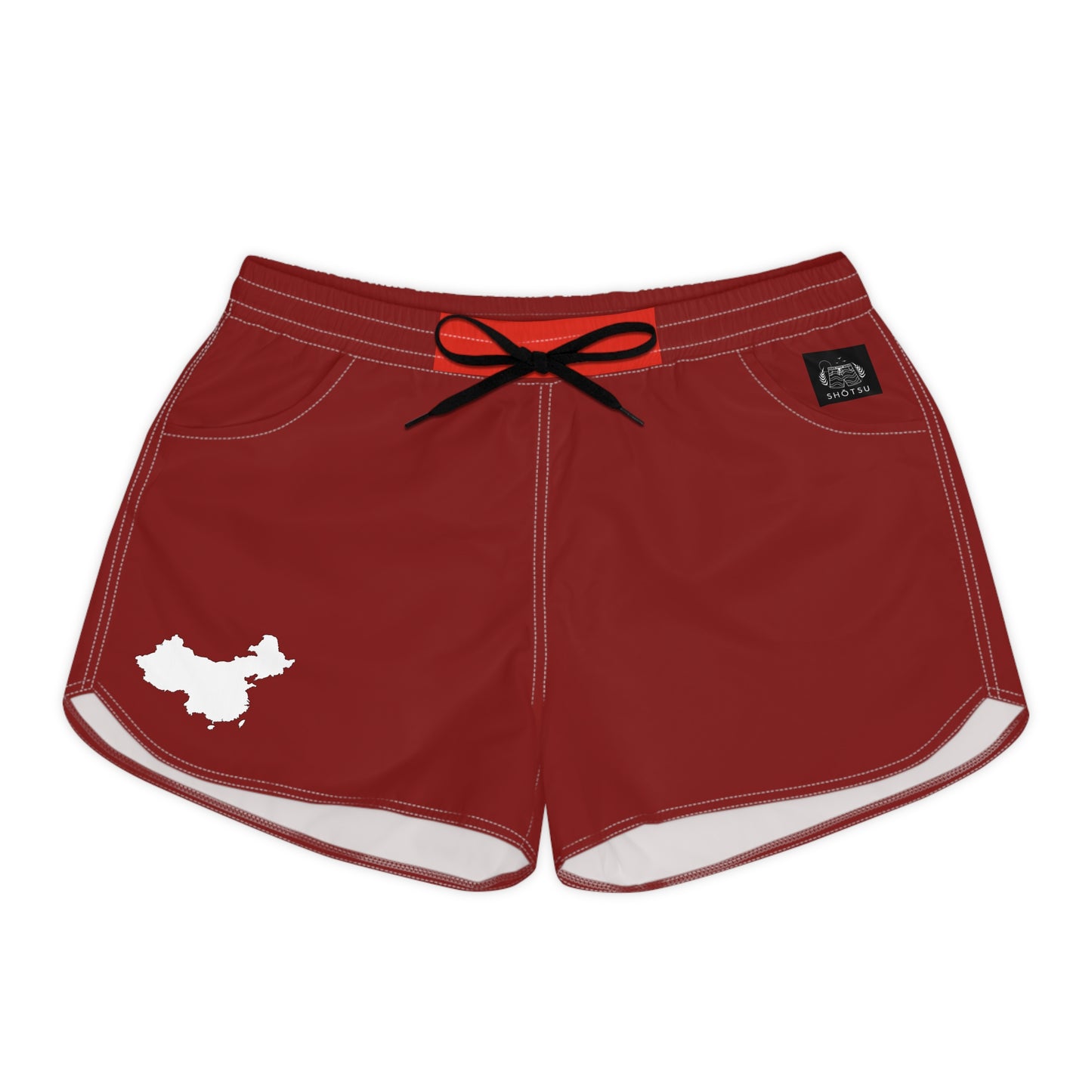 Chinese Pride Women's Casual Shorts White/Red