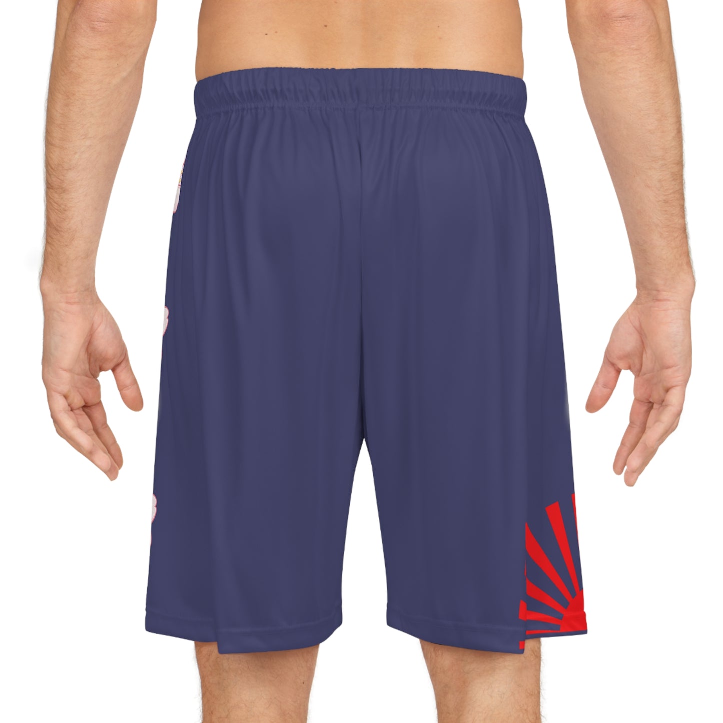 Rising Sun / Sakura Basketball Shorts Blue
