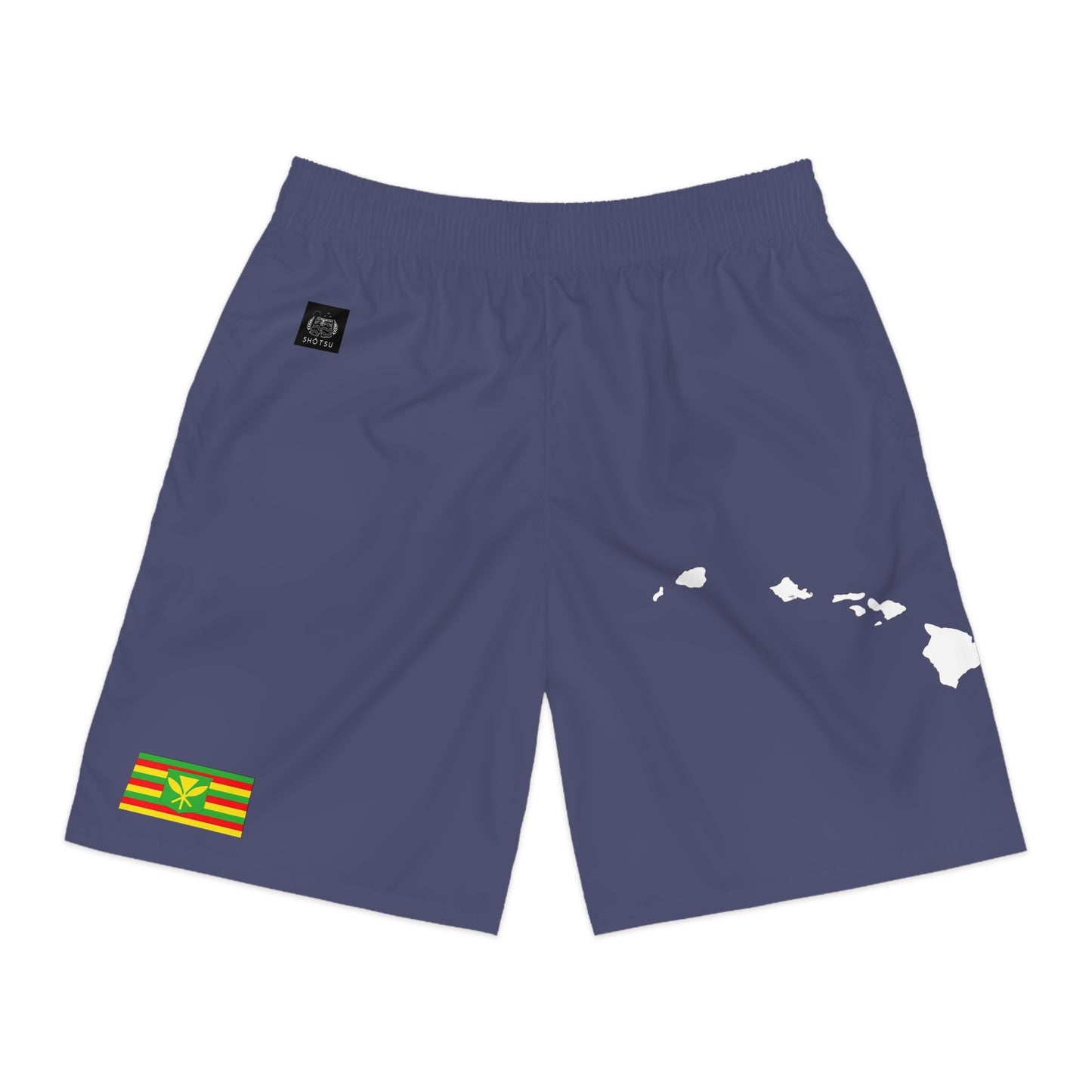 Hawaiian Pride Jogger Shorts Blue