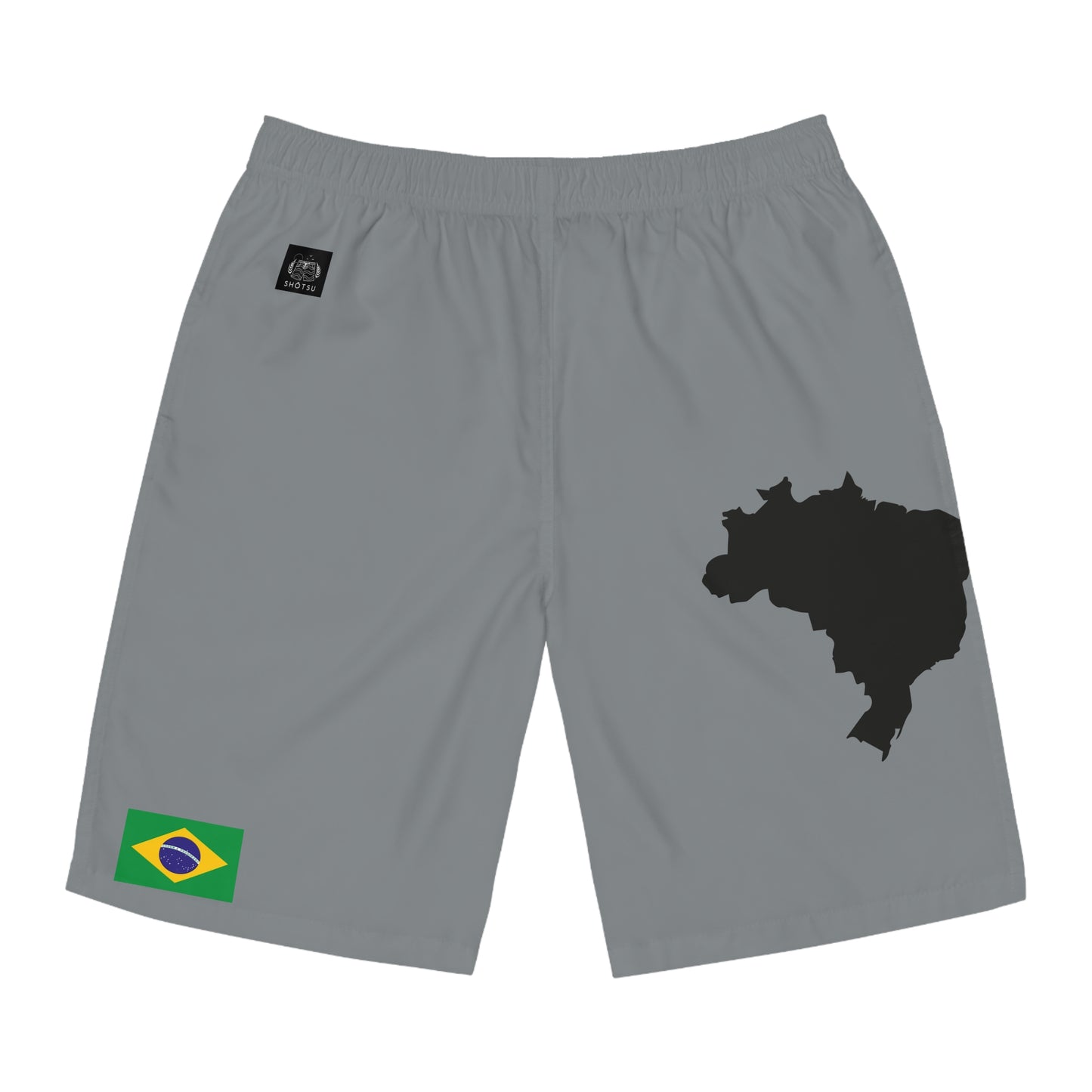 Brazilian Pride Board Shorts Gray