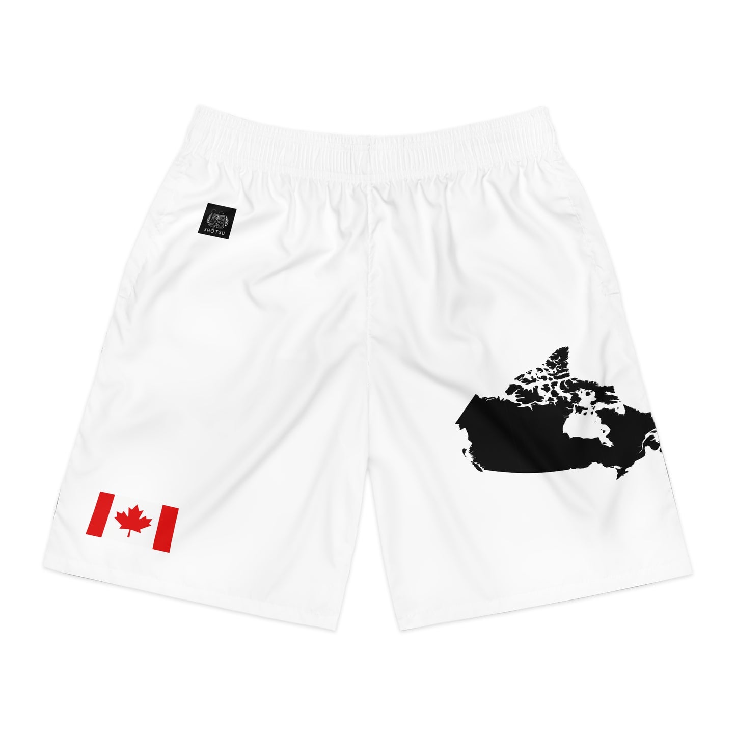 Canadian Pride Jogger Shorts White