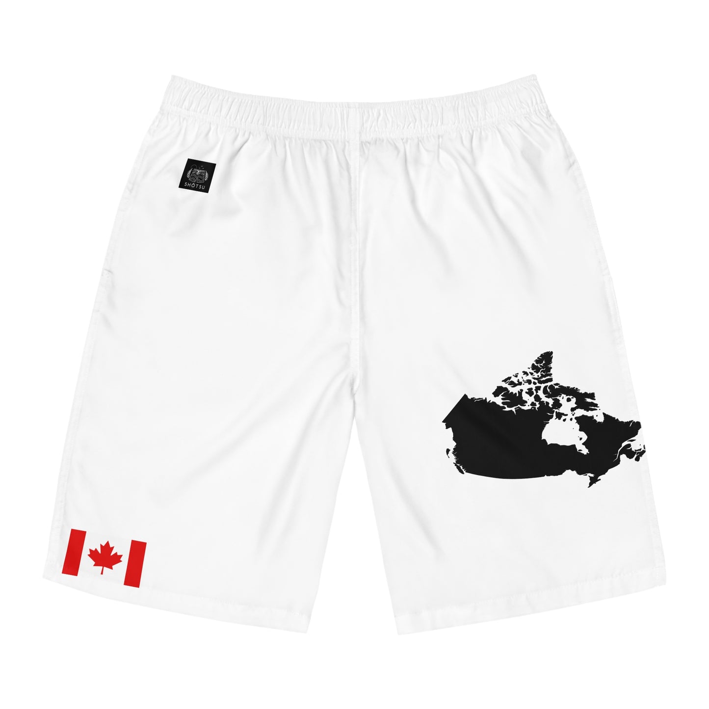 Canadian Pride Board Shorts White