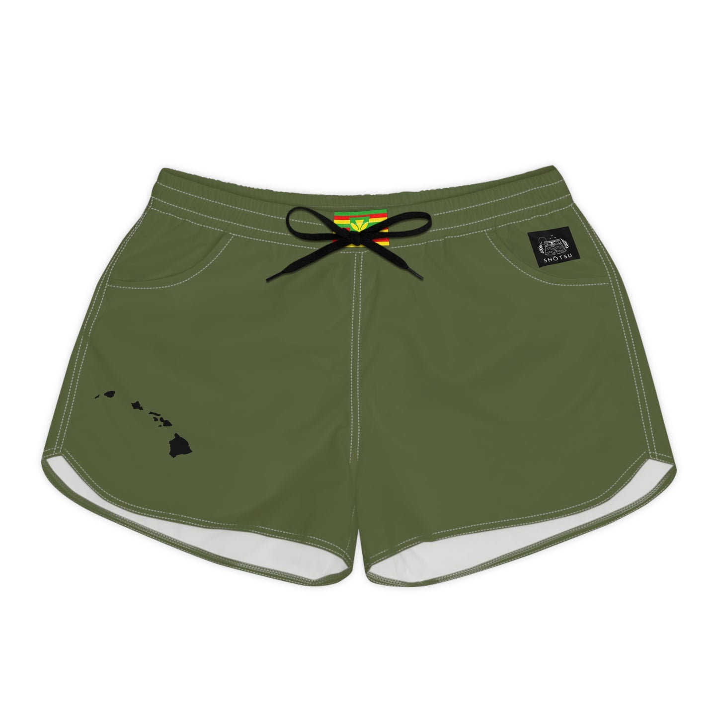 Hawaiian Pride Women's Casual Shorts Green