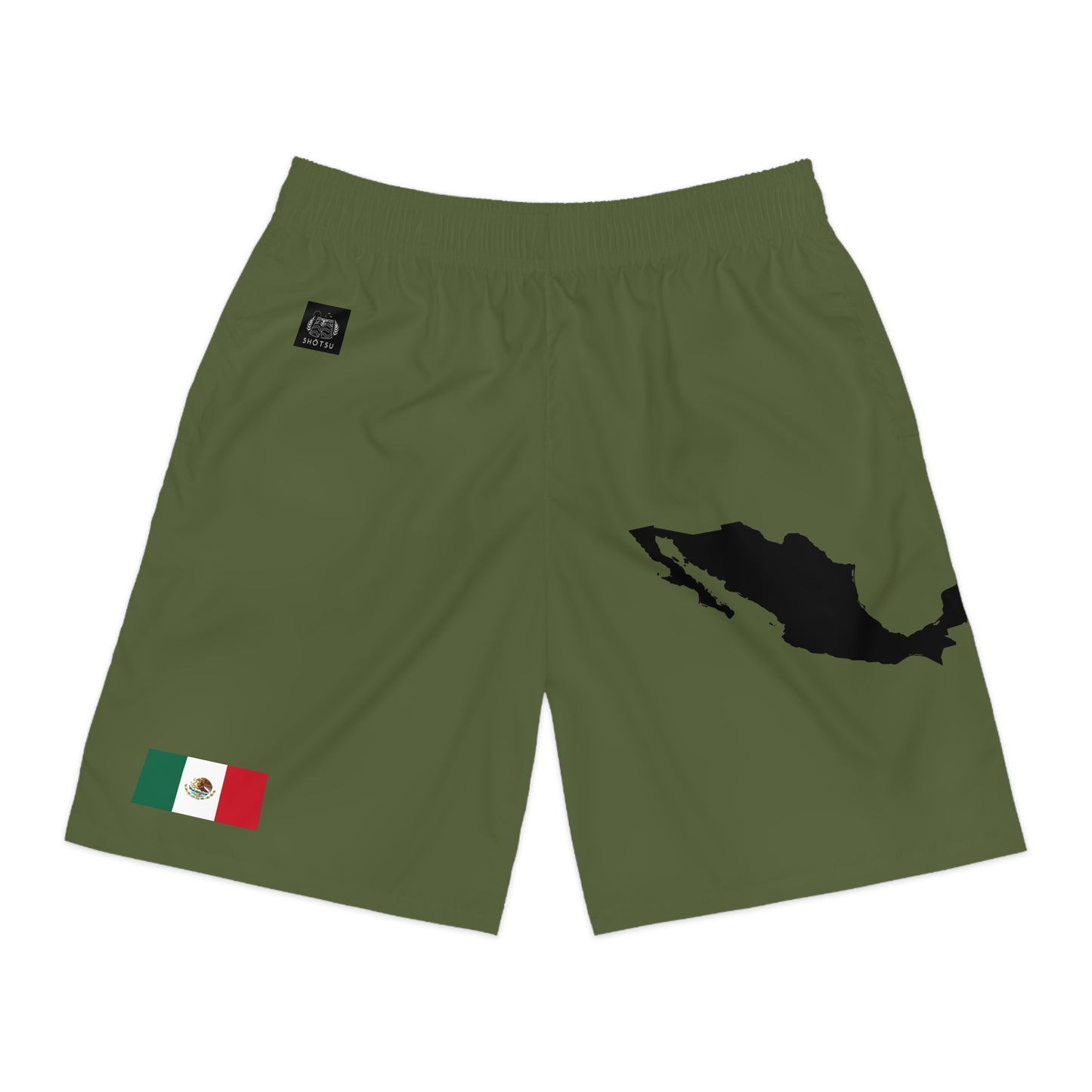 Mexican Pride Jogger Shorts Green