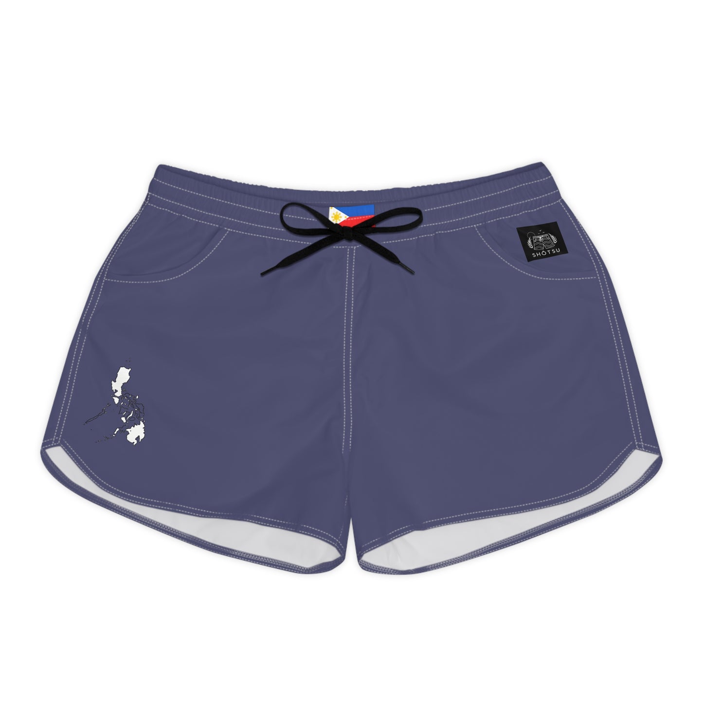Filipina Pride Women's Casual Shorts White/Blue