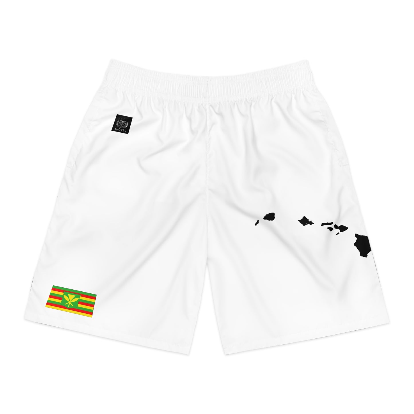 Hawaiian Pride Jogger Shorts White