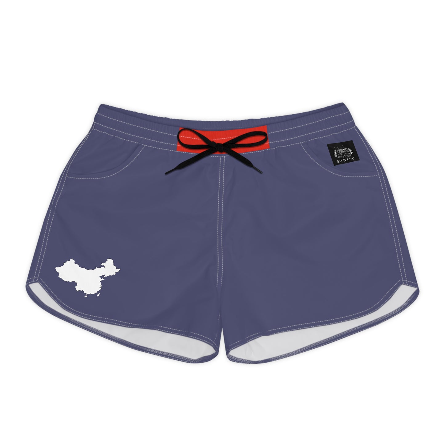 Chinese Pride Women's Casual Shorts White/Blue