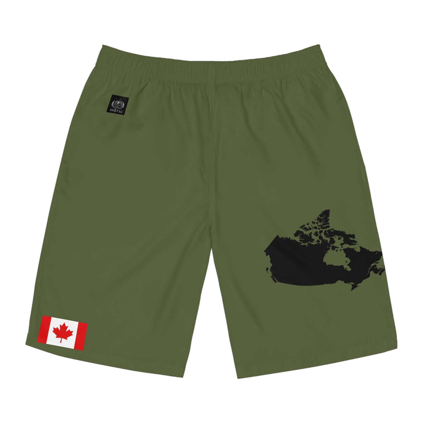 Canadian Pride Board Shorts Green