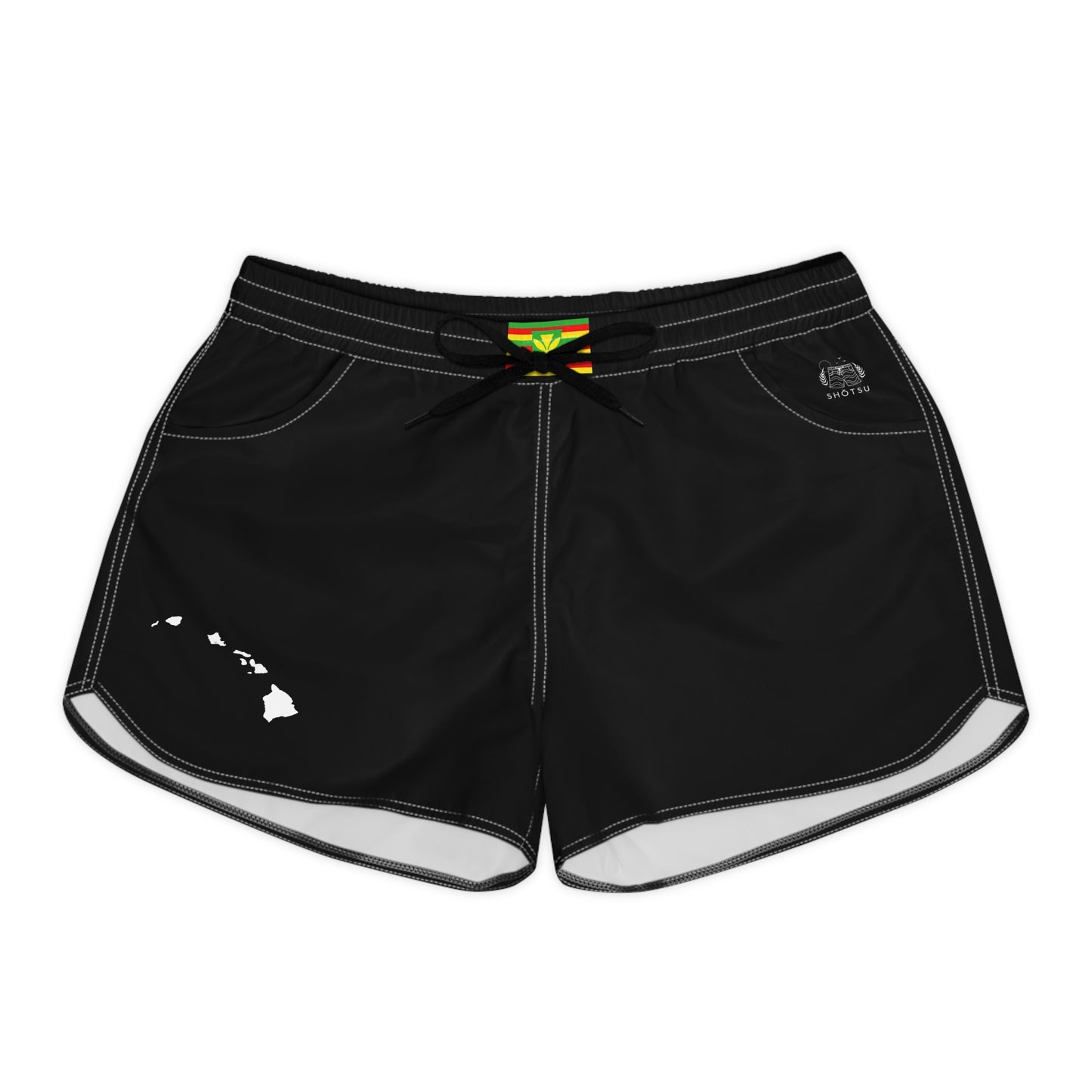Hawaiian Pride Women's Casual Shorts Black