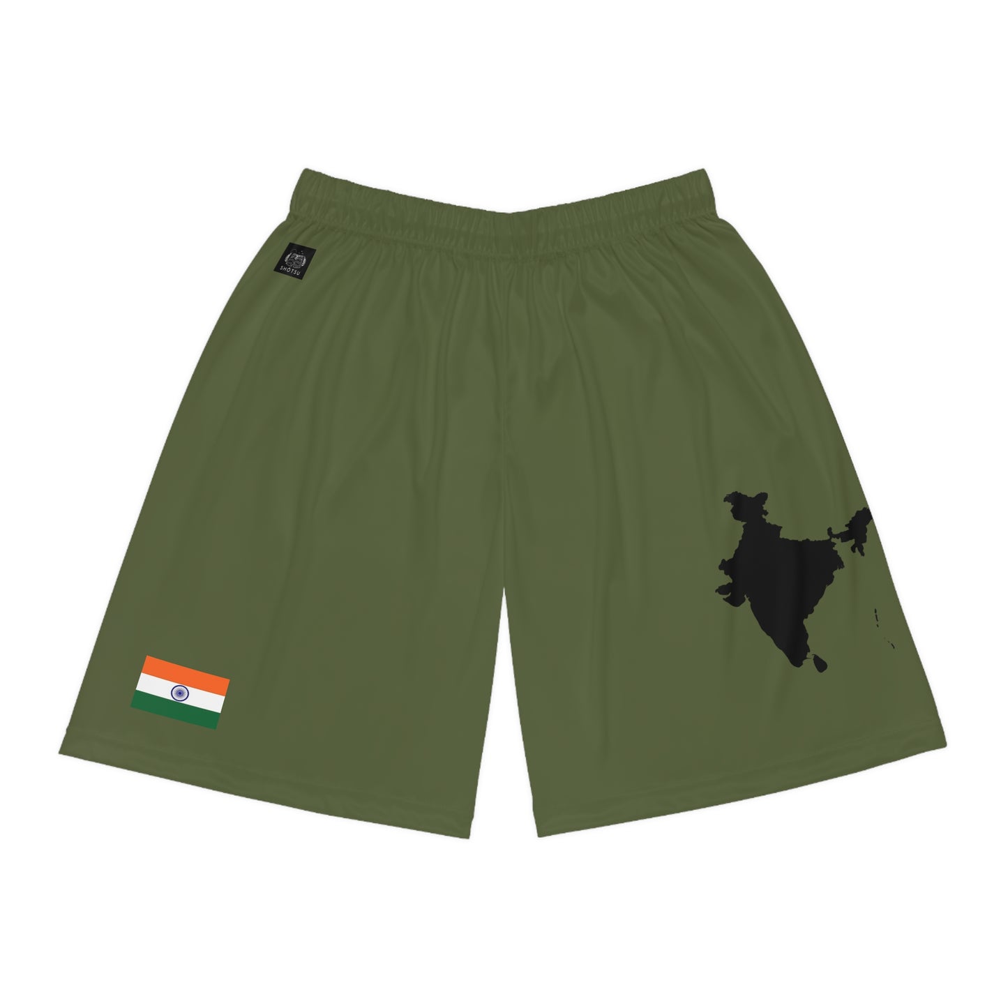 India Basketball Shorts Green
