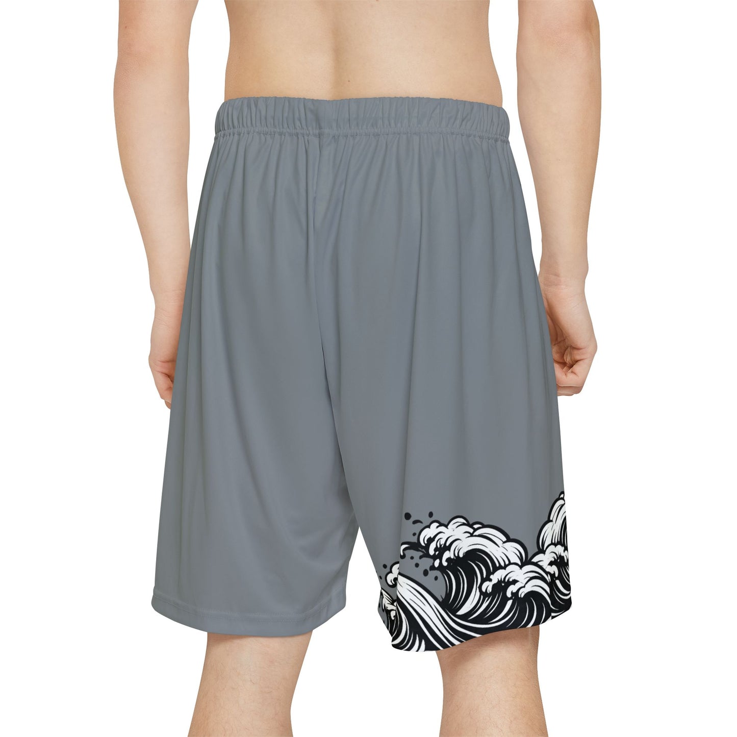 Wave of Kanagawa Basketball Shorts Gray