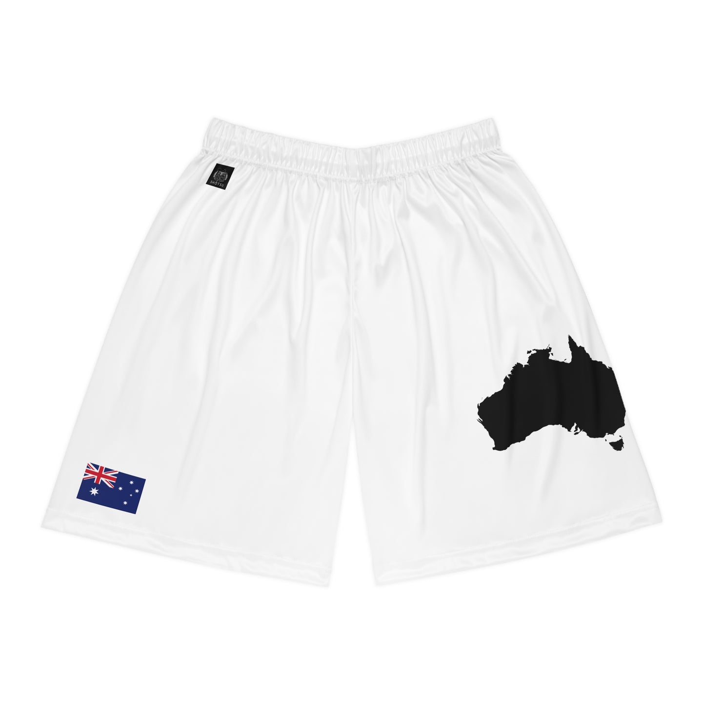 Australian Pride Basketball Shorts White