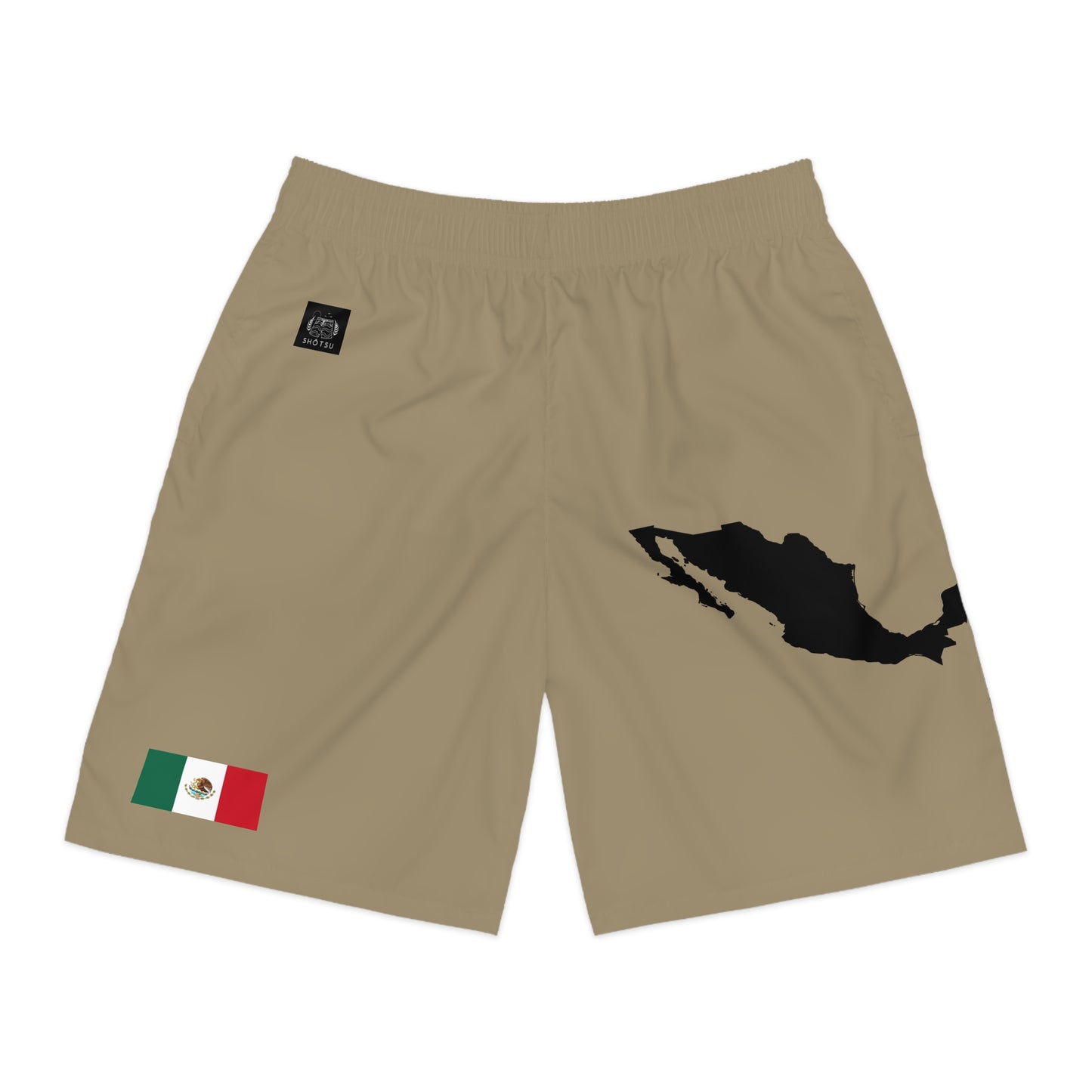 Mexican Pride Jogger Shorts Khaki