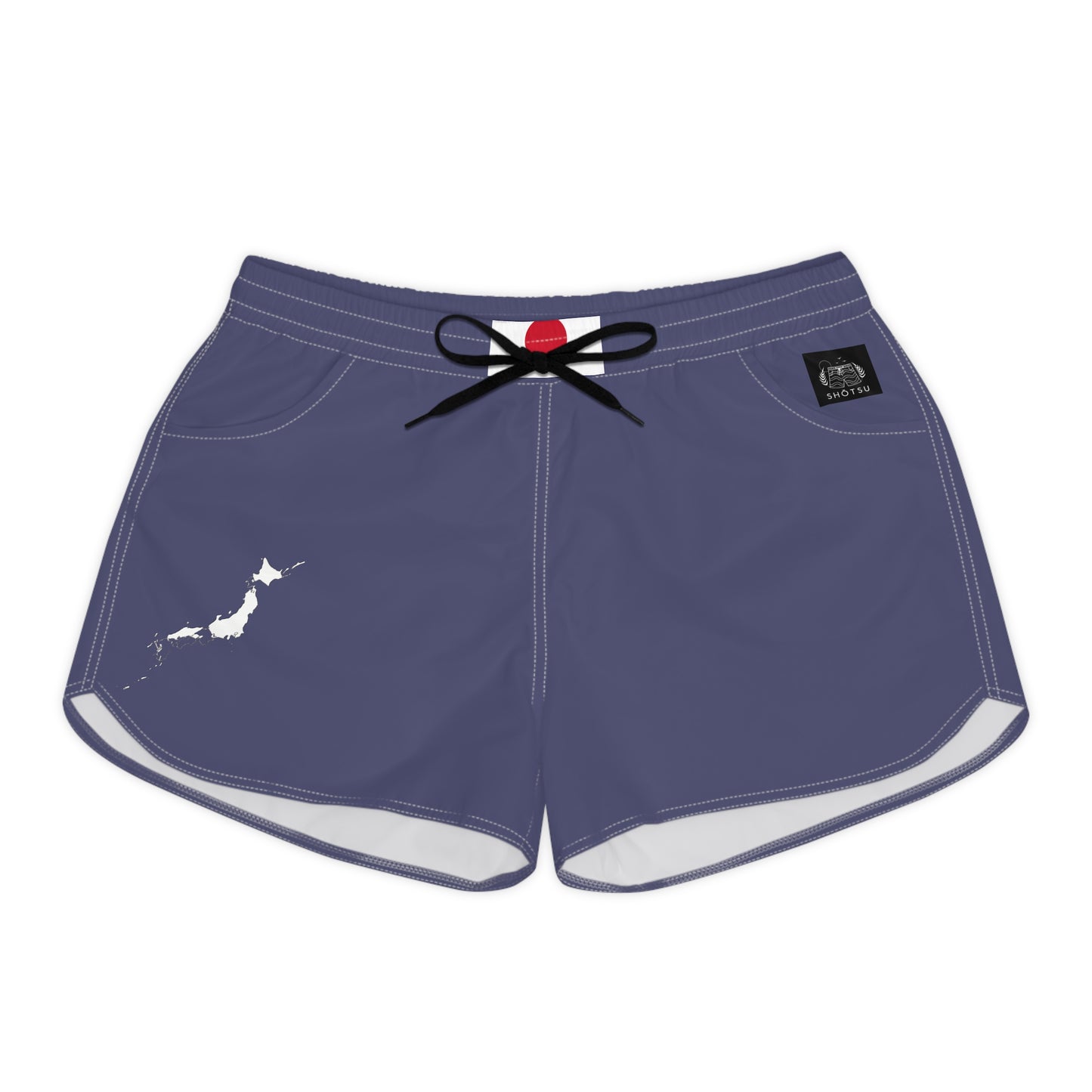 Japanese Pride Women's Casual Shorts White/Blue