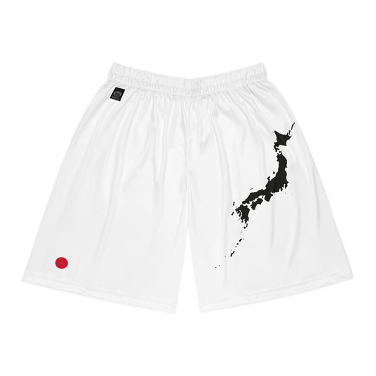 Japanese Pride Basketball Shorts White