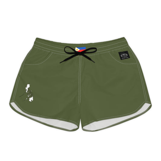 Filipina Pride Women's Casual Shorts White/Green