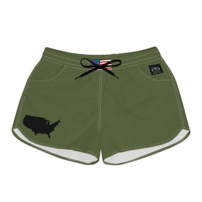 USA Women's Casual Shorts Green