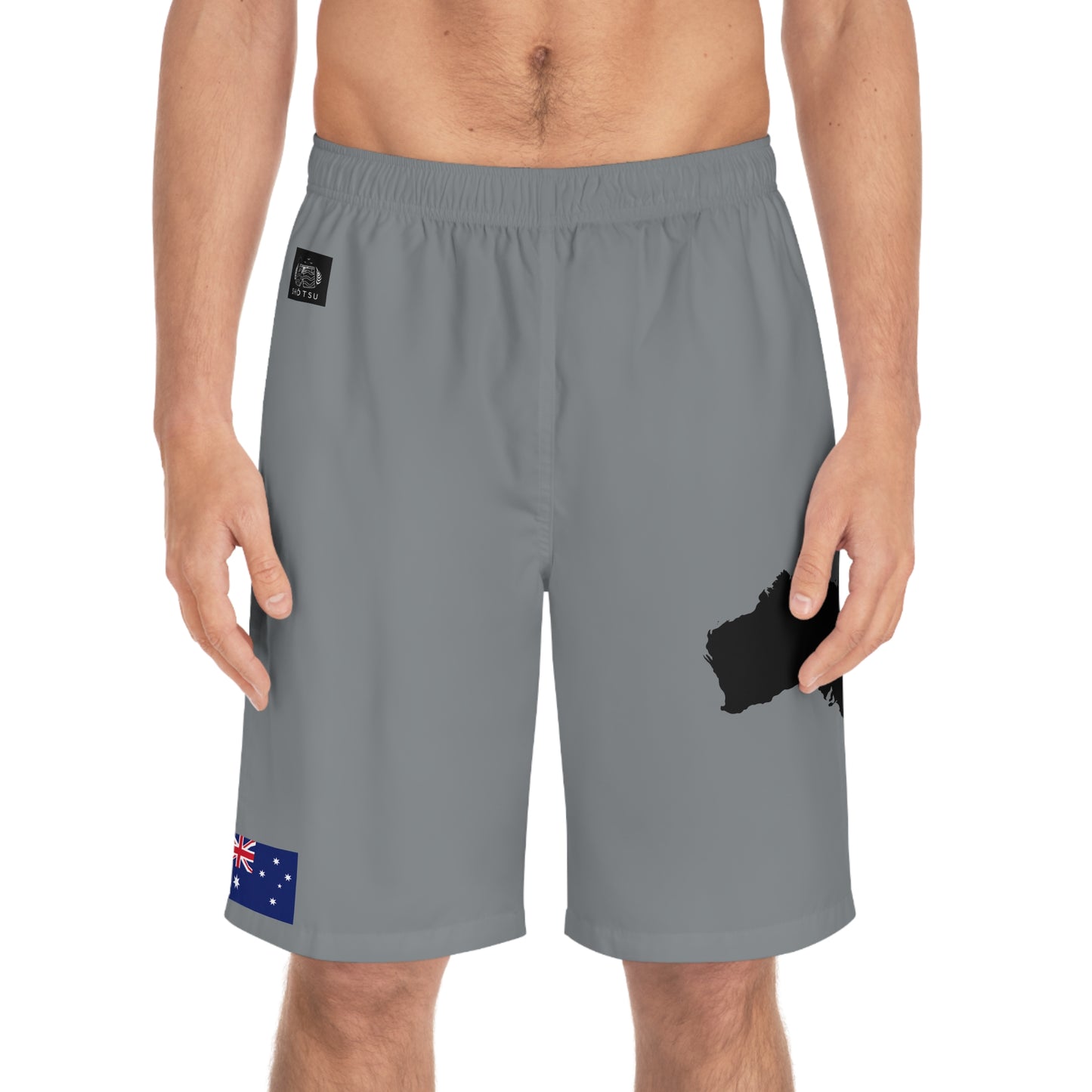 Australian Pride Board Shorts Gray