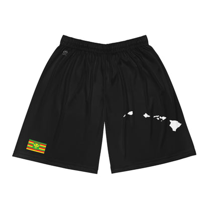 Hawaiian Pride Basketball Shorts Black