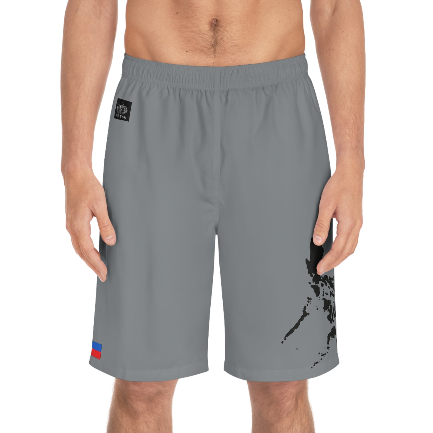 Filipino Pride Board Shorts Gray