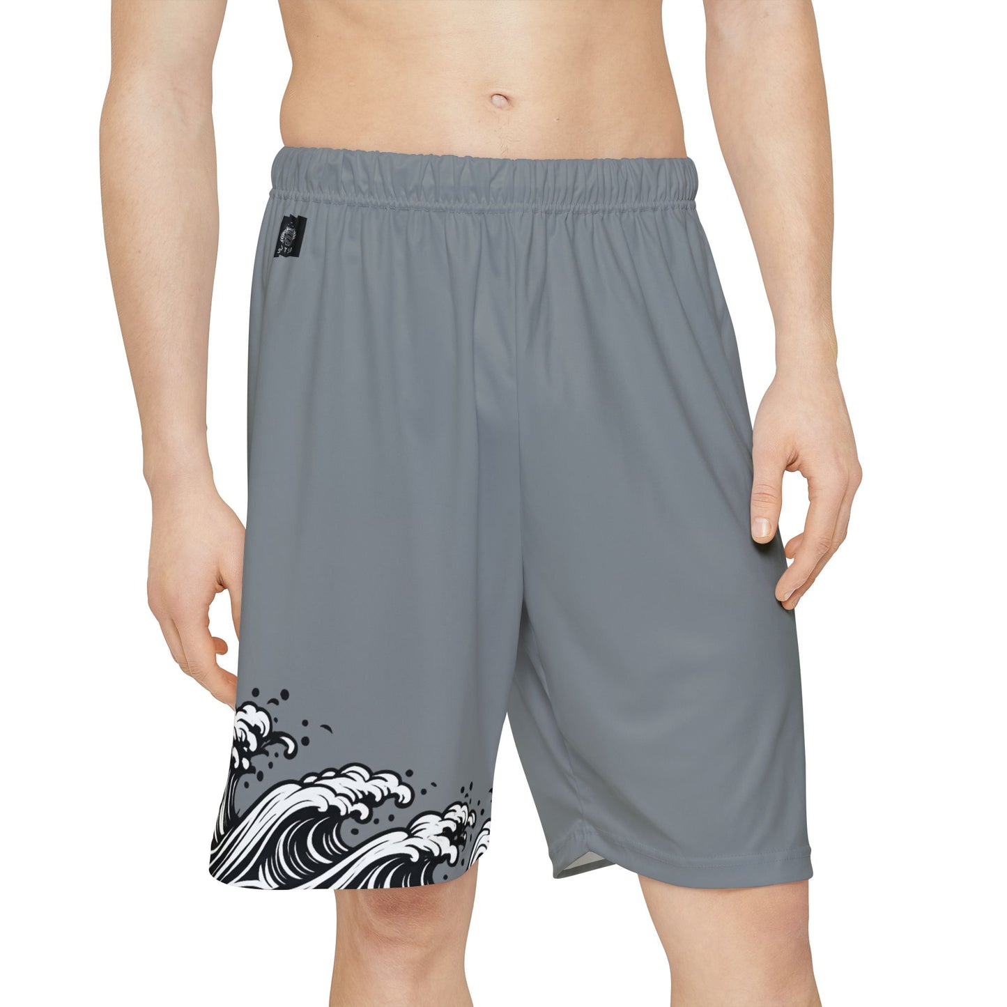 Wave of Kanagawa Basketball Shorts Gray