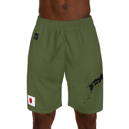 Japanese Pride Jogger Shorts Green