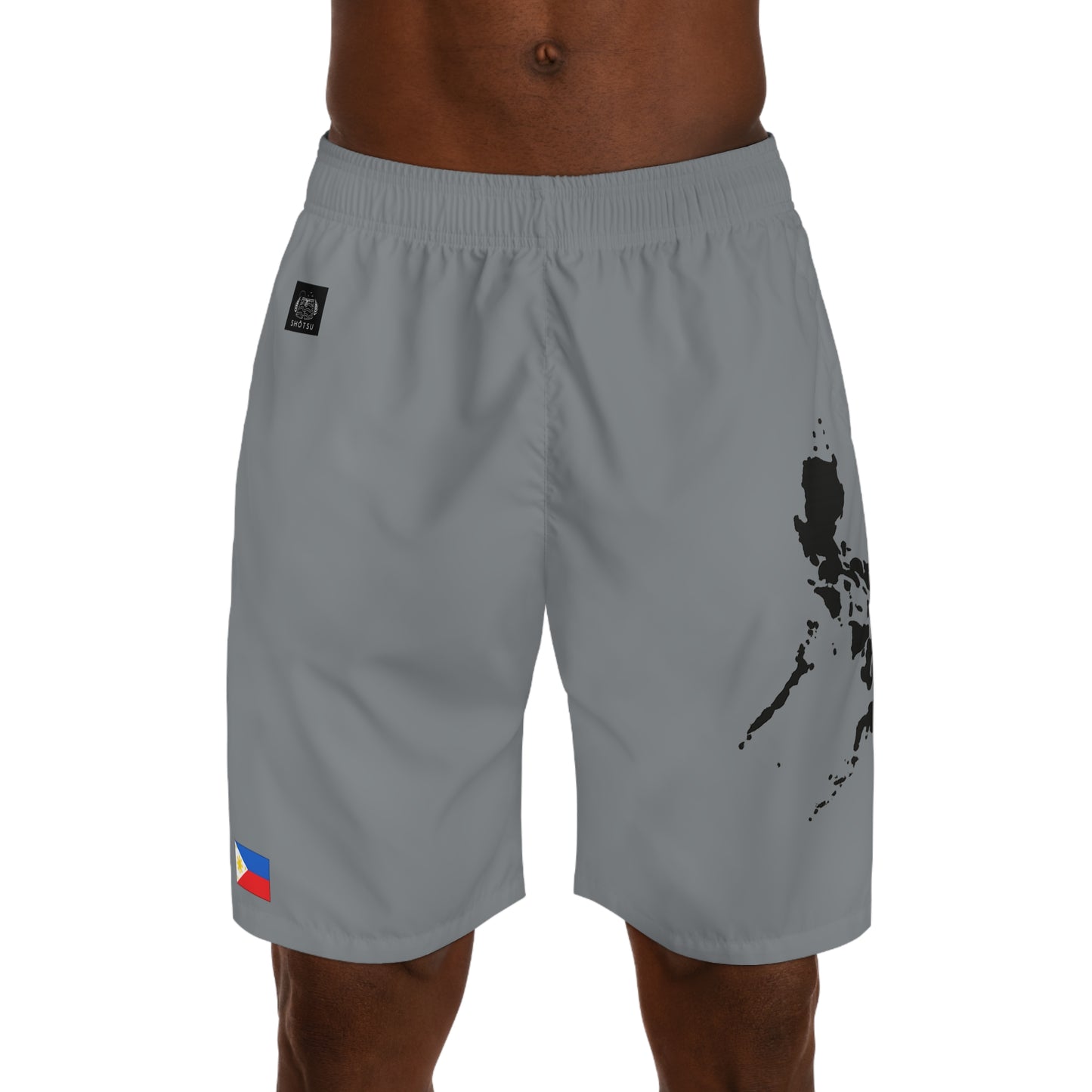 Filipino Pride Jogger Shorts Gray