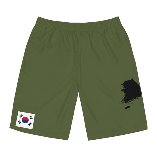South Korean Pride Jogger Shorts Green
