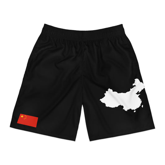 Chinese Pride Jogger Shorts Black