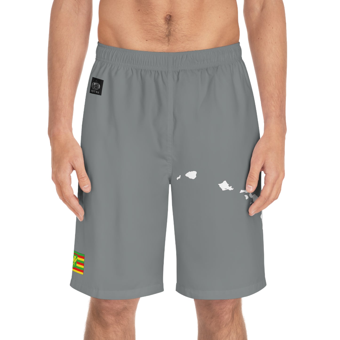Hawaiian Pride Board Shorts GrayWhite