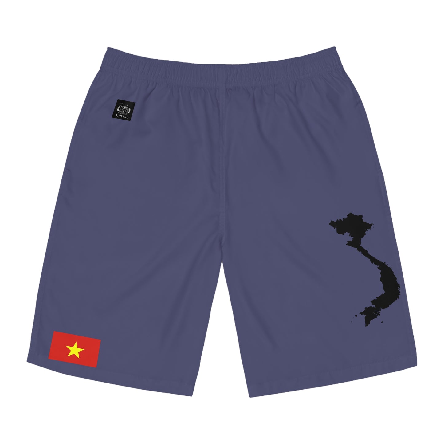 Vietnamese Pride Board Shorts Blue