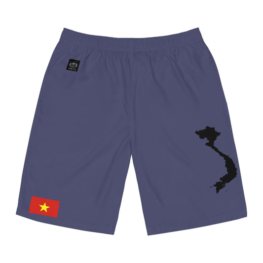 Vietnamese Pride Board Shorts Blue