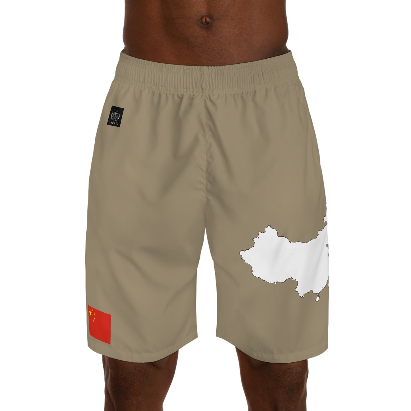 Chinese Pride Jogger Shorts White/Khaki