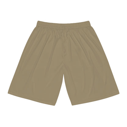 Hawaiian Pride Basketball Shorts Khaki/White