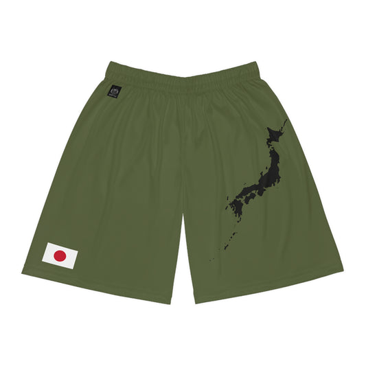Japanese Pride Basketball Shorts Green
