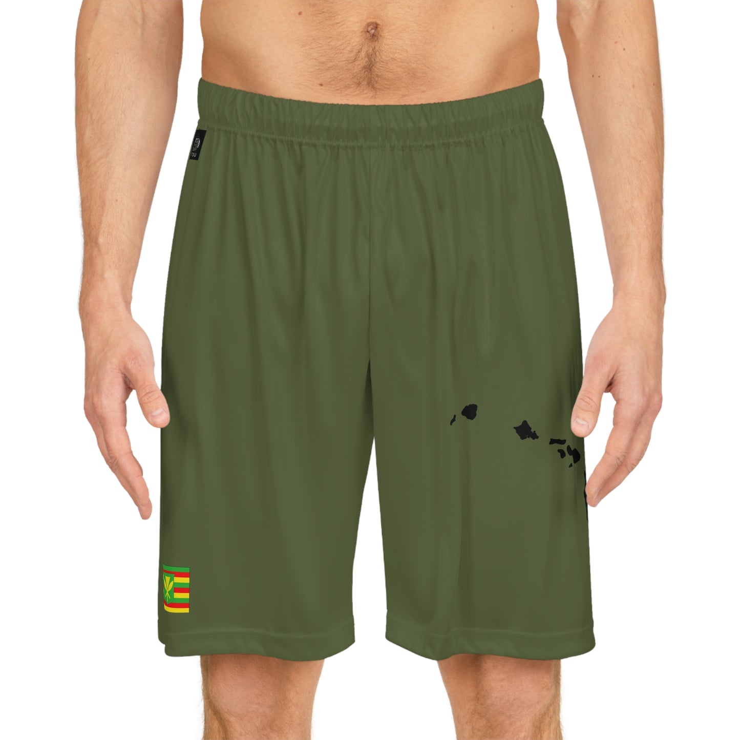 Hawaiian Pride Basketball Shorts Green