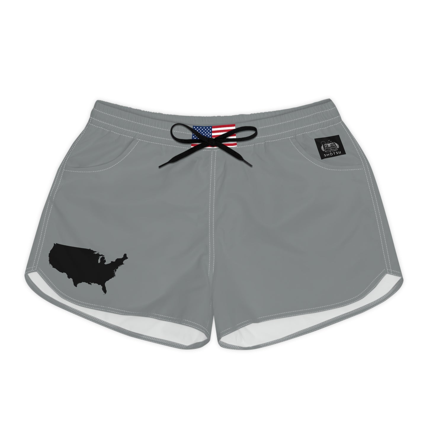 USA Women's Casual Shorts Gray