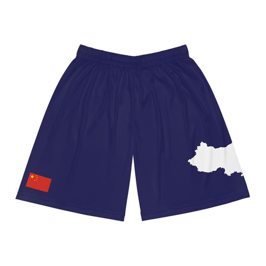 Chinese Pride Basketball Shorts Blue
