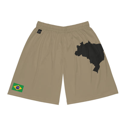 Brazilian Pride Basketball Shorts Khaki