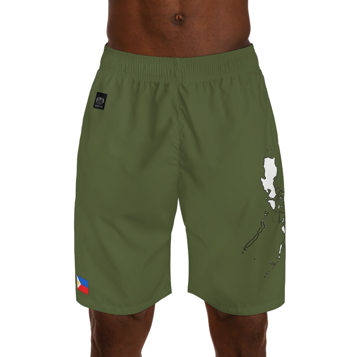 Filipino Pride Jogger Shorts White/Green