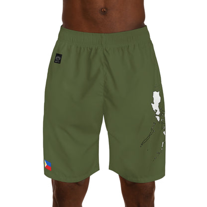 Filipino Pride Jogger Shorts White/Green