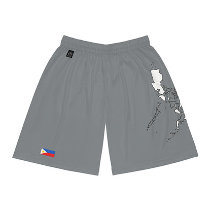 Filipino Pride Basketball Shorts White/Gray