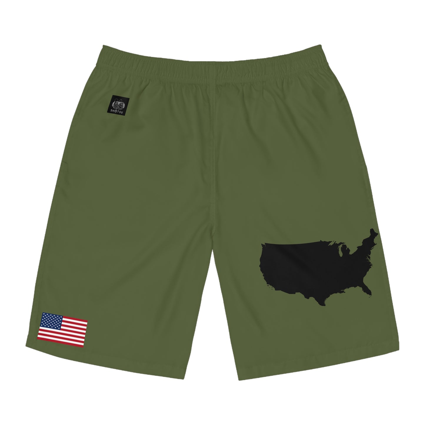 USA Board Shorts Green