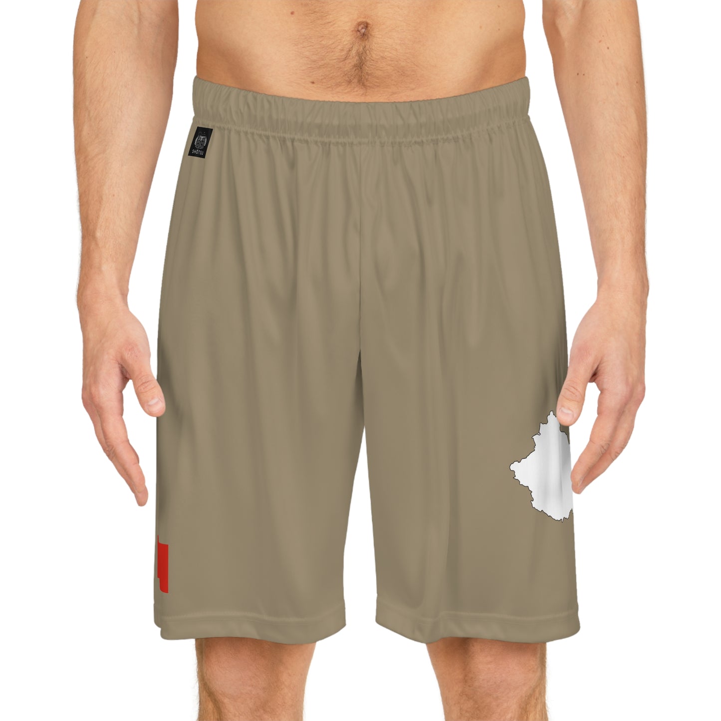 Chinese Pride Basketball Shorts White/Khaki