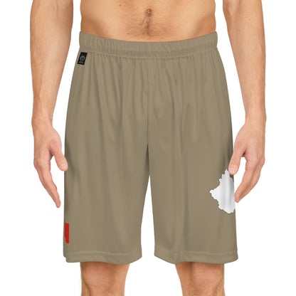 Chinese Pride Basketball Shorts White/Khaki