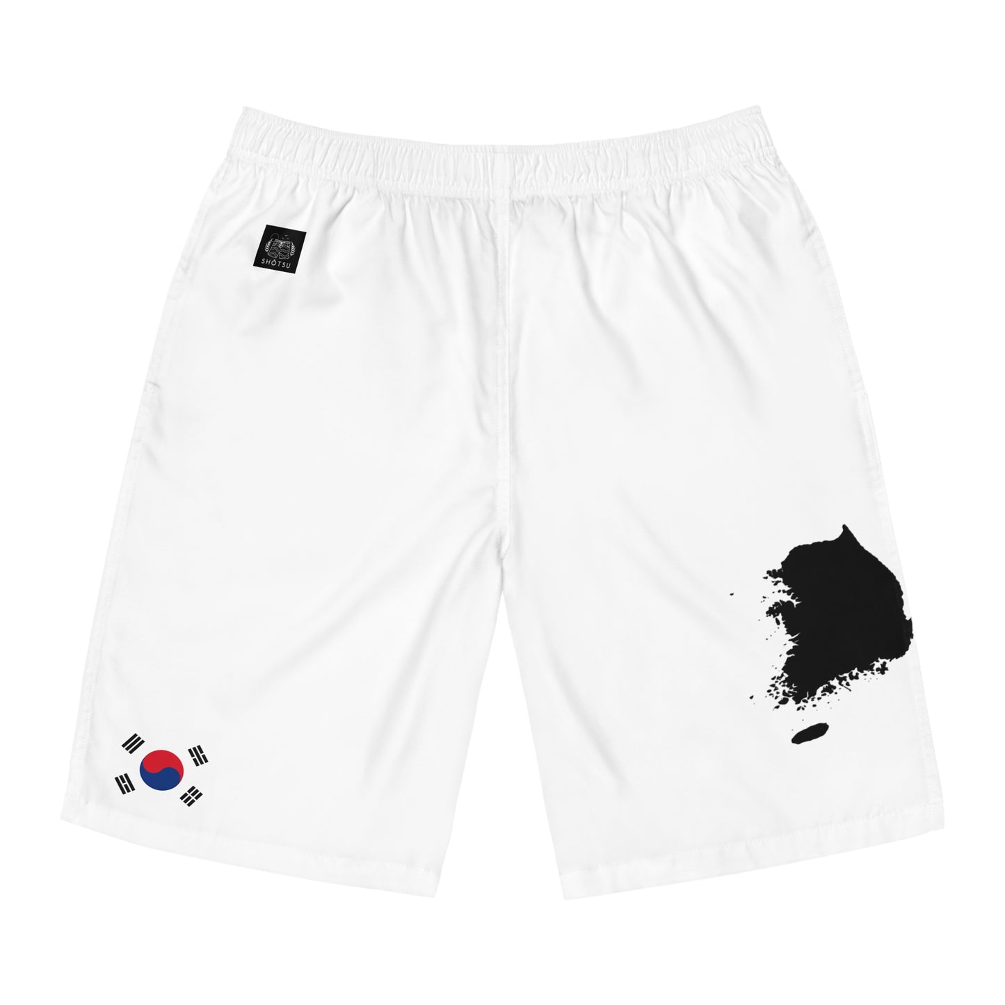 South Korean Pride Board Shorts White