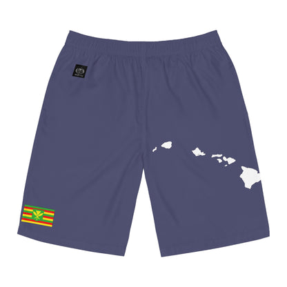 Hawaiian Pride Board Shorts Blue/White